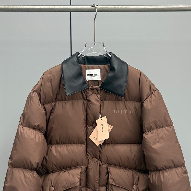 MM. Brown Puffer Jacket