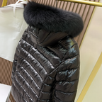 Monc. BadyF Hooded Puffer With Fur