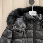 Monc. BadyF Hooded Puffer With Fur