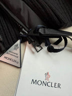 Black Knitted Shawl Puffer