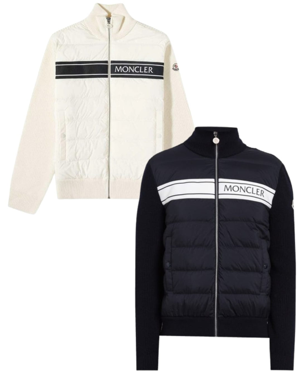 Hybrid Puffer Knit Jacket