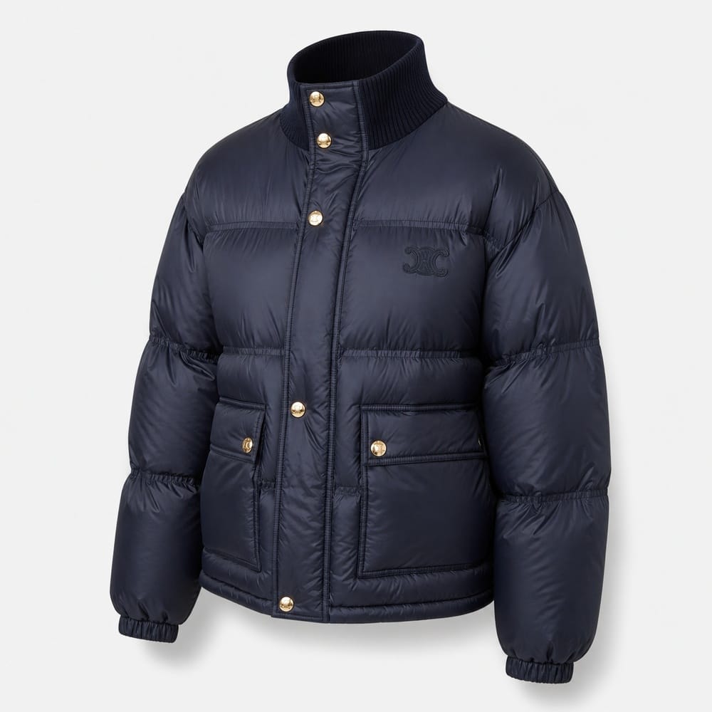 Navy Cel Puffer Jacket
