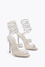 Cleo Crystal Strap Sandals