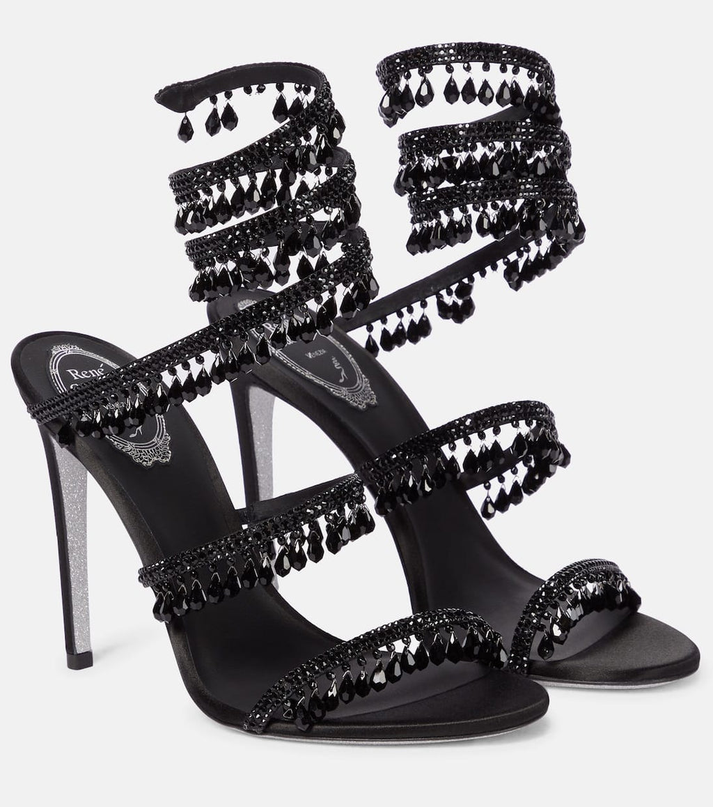 Cleo Crystal Strap Sandals