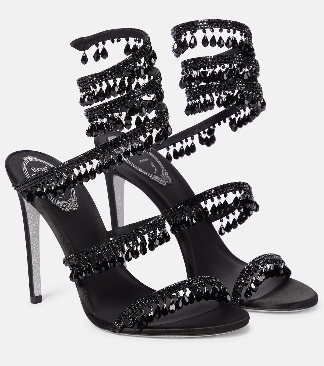 Cleo Crystal Strap Sandals