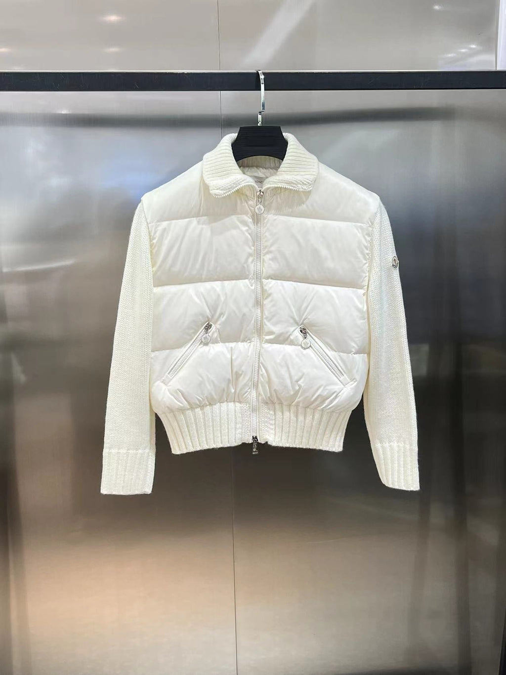 Monc. Puffer Cardigan Jacket