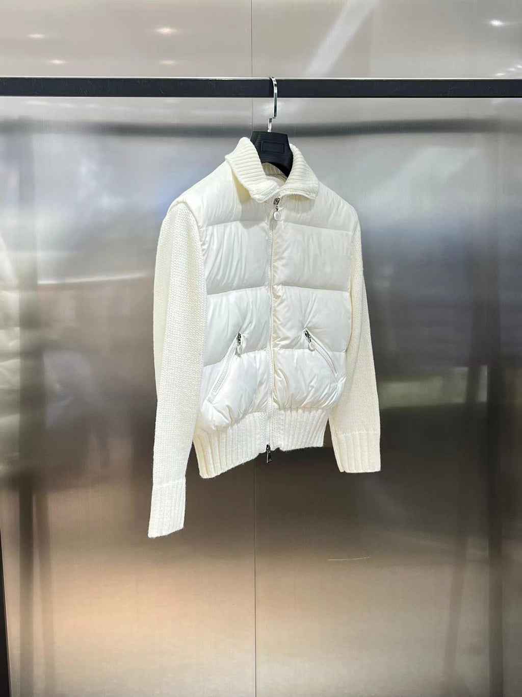 Monc. Puffer Cardigan Jacket