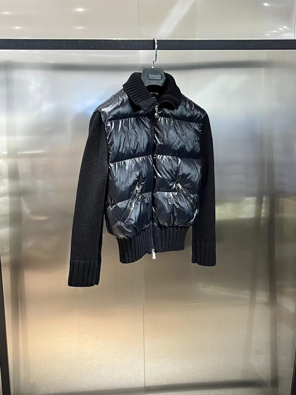 Monc. Puffer Cardigan Jacket