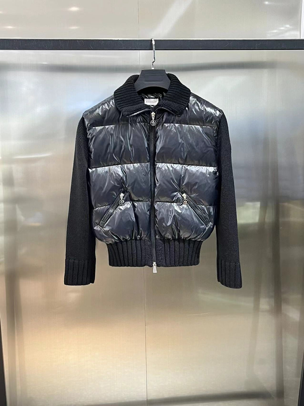 Monc. Puffer Cardigan Jacket