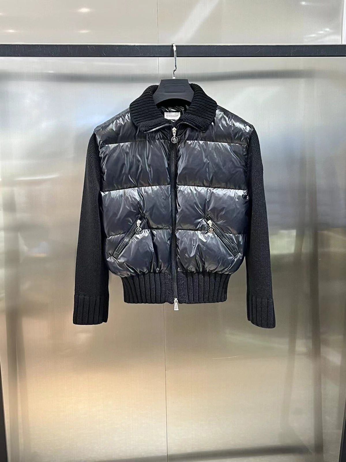 Monc. Puffer Cardigan Jacket