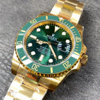 Orologio Automatico con Quadrante Verde Oro 40 mm