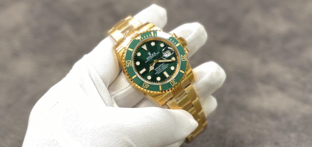 Orologio Automatico con Quadrante Verde Oro 40 mm