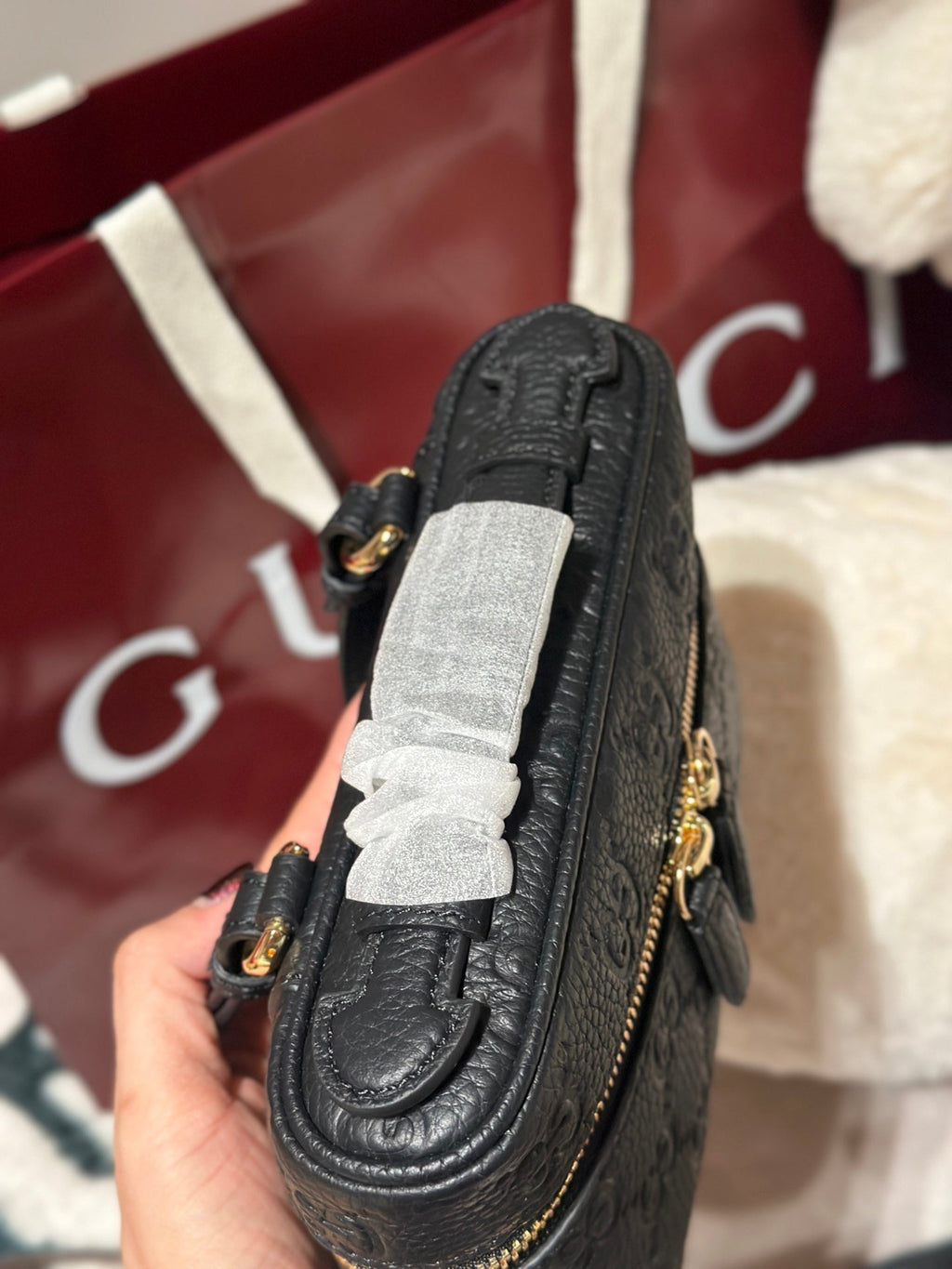 Borsa a Tracolla in Pelle Stampata