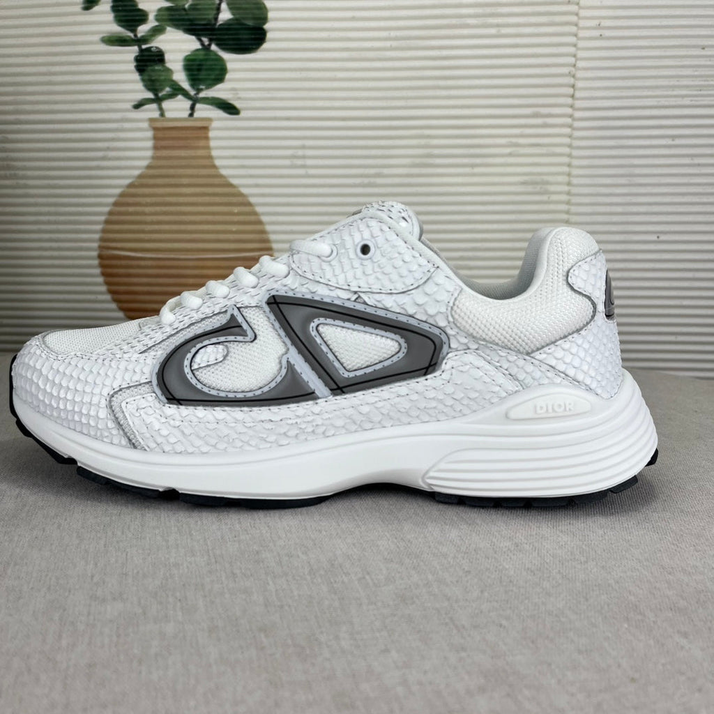 B30 Inspired Sneakers – Pelle di Serpente Bianca