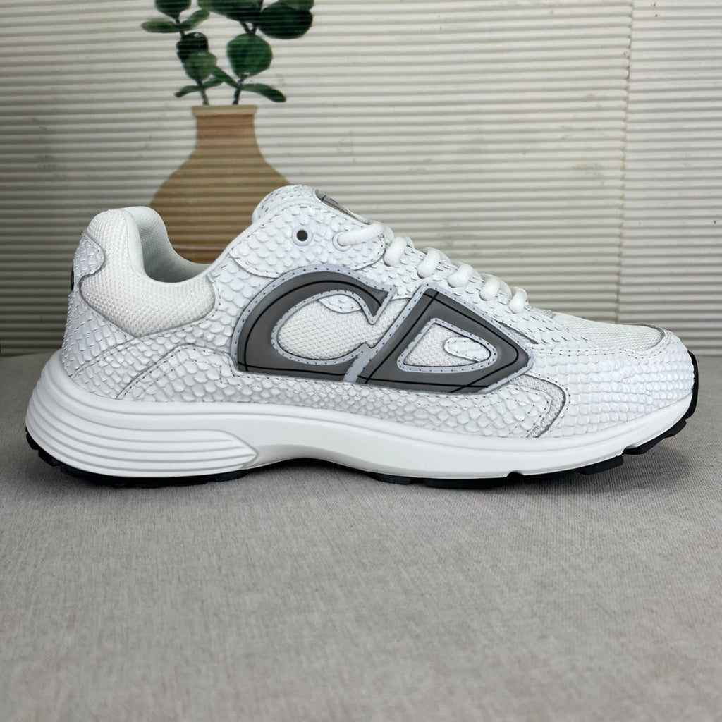 B30 Inspired Sneakers – Pelle di Serpente Bianca