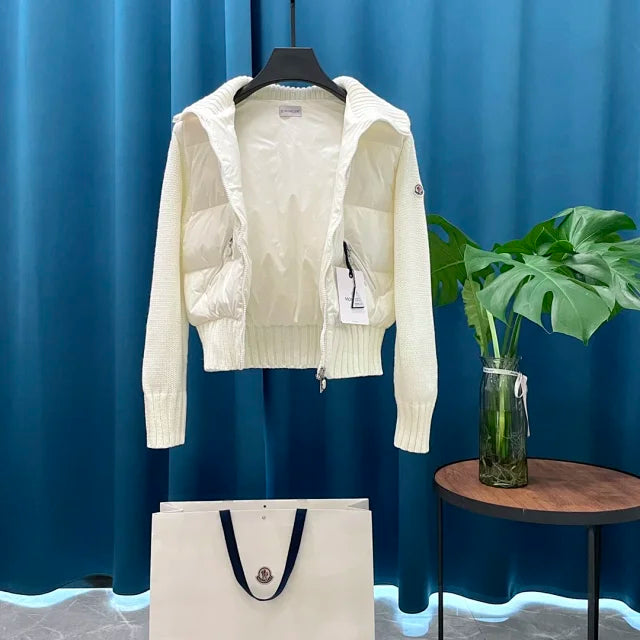 Monc. Puffer Cardigan Jacket